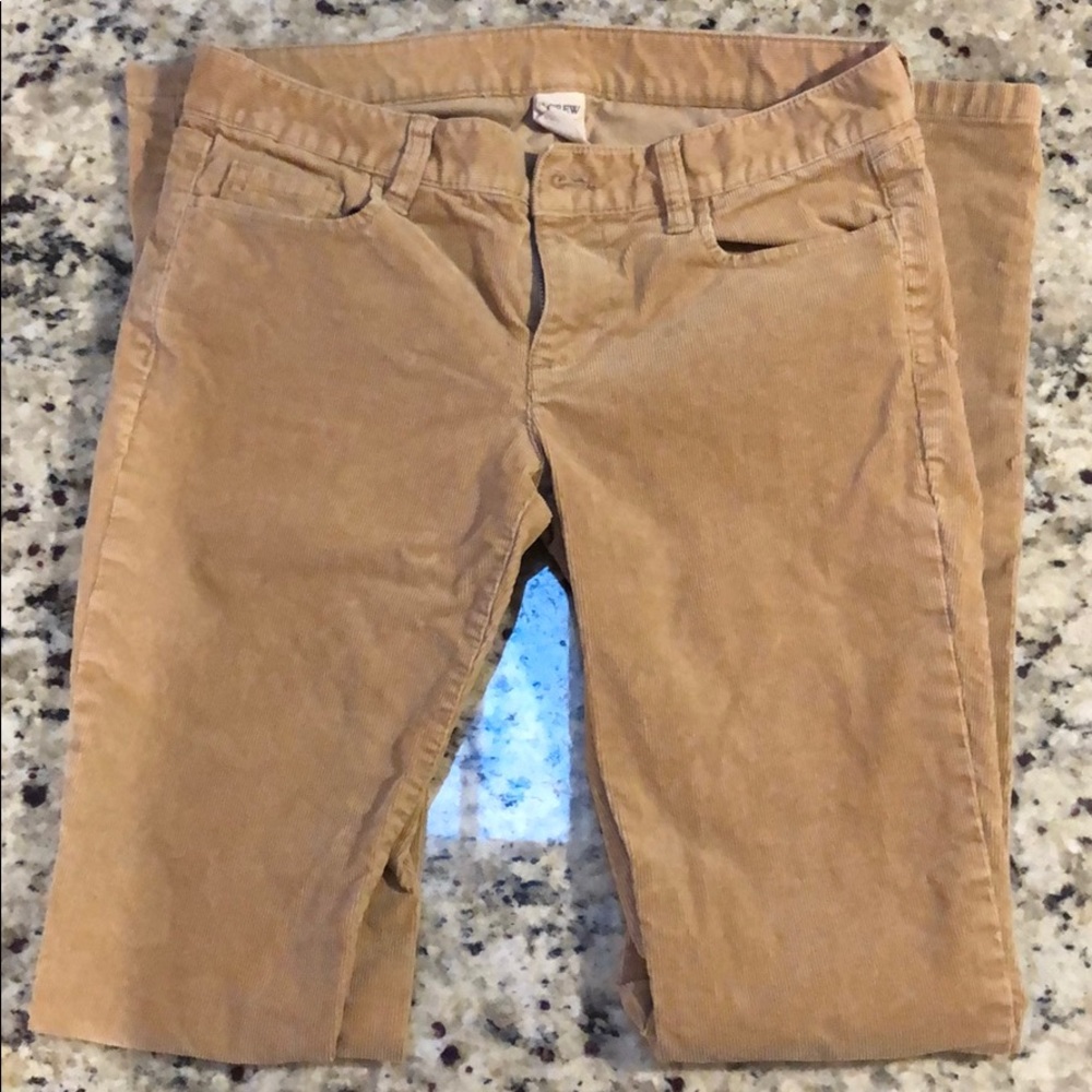 J Crew tan corduroy pants
